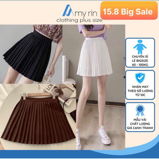[HÀNG SẴN THỦ ĐỨC- HOẢ TỐC HCM] chân váy bigsize nữ BIG SIZE THIẾT KẾ] Chân váy dập ly bigsize nữ