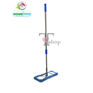 Cây Lau Nhà Công Nghiệp Inox Microfiber San Hô 45cm Homeinno Cán Rút 80cm-150cm