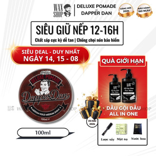 Sáp vuốt tóc nam cao cấp Dapper Dan Deluxe Pomade gel, wax giữ nếp tóc - Waxshop