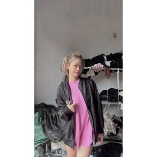 Áo bomber gió chữ thêu 2 lớp ảnh thật dày dặn cổ bo