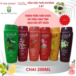  Dầu Gội Dược Liệu Thái Dương 3 VÀ 7 Sao Thái Dương 200ml - Hàng Chính Hãng 100% 