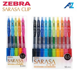 Set bút bi gel Zebra Sarasa clip Nhật Bản cỡ 05