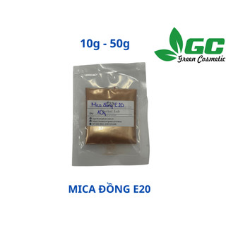 [HCM] Mica đồng E20 - Tạo nhũ màu cho sản phẩm - Nguyên liệu mỹ phẩm - Greencosmetic 10G-50G