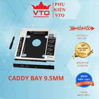  Caddy Bay HDD SSD SATA 3 9.5mm 12.7mm nhôm,nhựa- Khay ổ cứng thay thế ổ DVD 