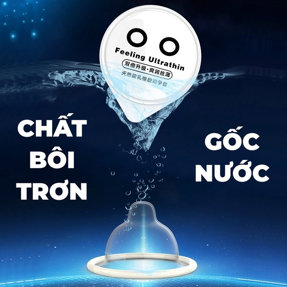 Bao cao su 001, Combo 2 hộp 20c, bcs siêu mỏng, gân gai, kéo dài thời gian, nhiều gel  - Hộp 10c