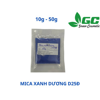 [HCM] Mica xanh dương D25Đ - Tạo nhũ màu cho sản phẩm - Nguyên liệu mỹ phẩm - Greencosmetic 10G-50G