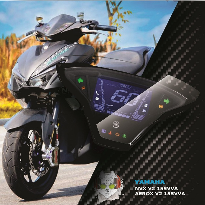 Miếng dán PPF TPU bảo vệ mặt đồng hồ xe YAMAHA NVX 155VVA V2 - AEROX 155VVA V2 2021 đến 2024