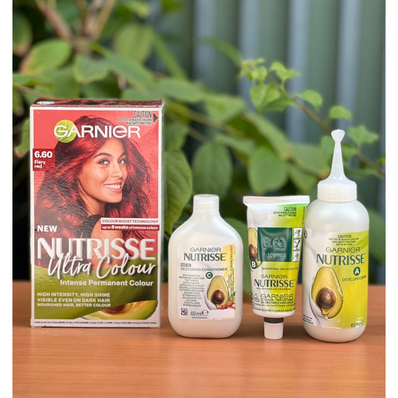 Thuốc nhuộm tóc Garnier Nutrisse màu 6.60 hàng mua tại Úc