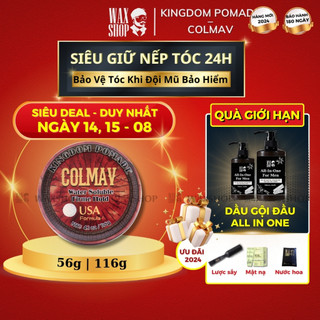Sáp vuốt tóc nam Colmav Kingdom Pomade 56g | 116g