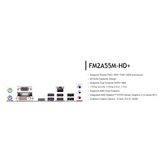 FE chặn main ASROCK FM2A55M-HD+ (Mainboard IO Shield: 43)
