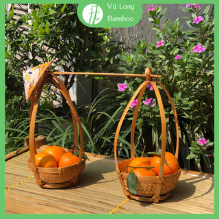 Quang gánh tre mini, đồ trang trí, decor