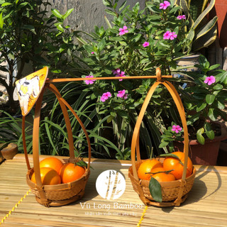 Quang gánh tre mini (tặng kèm nón vẽ ) trang trí decor cực xinh