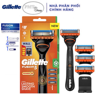 Dao cạo râu 5 lưỡi Gillette Fusion5 + 1 Power có thể thay lưỡi Fusion Razor