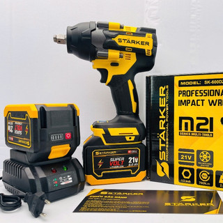 Máy Siết Bulong STARKER 20V 700N.m FlexVolt - Động Cơ Không Chổi Than, kèm pin 20cell chính hãng