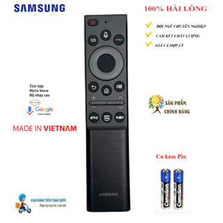 [HÀNG VIỆT NAM CHẤT LƯỢNG CAO] Điều khiển giọng nói TV Samsung Qled 2024 ((NÚT VieON)) THEO MÁY [XẢ KHO GIÁ SỐC]