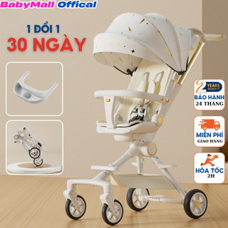 Xe Đẩy Cho Bé Gấp Gọn, Xe Xoay 360 độ, Ngả 3 Tư Thế Cho Bé Nằm, Ngả, Ngồi, Thuận Tiện Đi Di Lịch - BabyMall