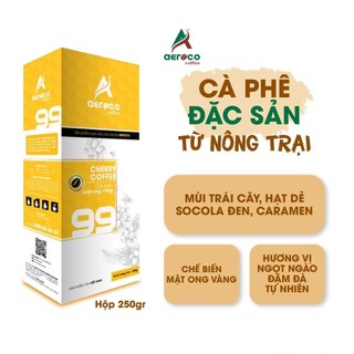 Hộp 250g Cà phê Đặc sản_Specialty Coffee 99 AEROCO nguyên chất 100%, rang mộc, hậu vị ngọt thơm, chế biến mật ong vàn