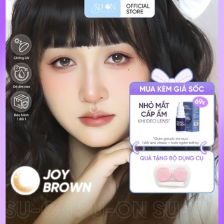 Lens cận nâu/xám tự nhiên COLLY BROWN/GRAY, kính áp tròng Hàn Quốc chính hãng 14mm,êm và mềm 6 tháng