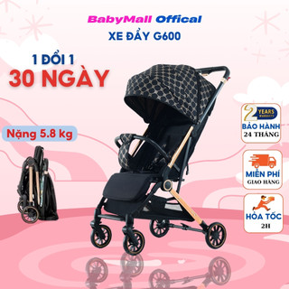 Xe Đẩy Gấp Gọn Cho Bé Sơ Sinh G600, Khung Xe Hợp Kim Sơn Tĩnh Điện Chắc Chắn, Tải Trọng Lớn, Gấp Gọn Dễ Dàng - BabyMall