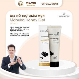 [Hỏa tốc] Gel loại bỏ mụn, ngừa thâm sẹo Living Nature Manuka Honey Gel 10ml