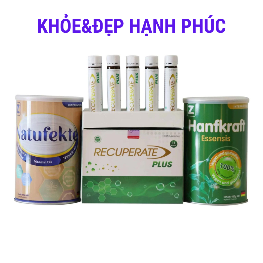 [ Mẫu mới ] Đạm Tươi Uống RE.CU.PE.RATE Plus Zentrum – 15 lọ/25ml