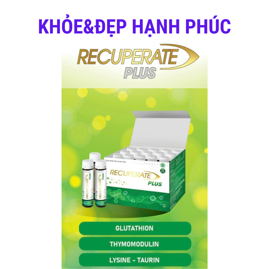 [ Mẫu mới ] Đạm Tươi Uống RE.CU.PE.RATE Plus Zentrum – 15 lọ/25ml