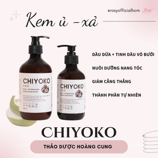 Kem ủ, dầu xả thảo dược tinh dầu bưởi Chiyoko cao cấp giúp phục hồi tóc hư tổn, nuôi dưỡng giảm khô tóc