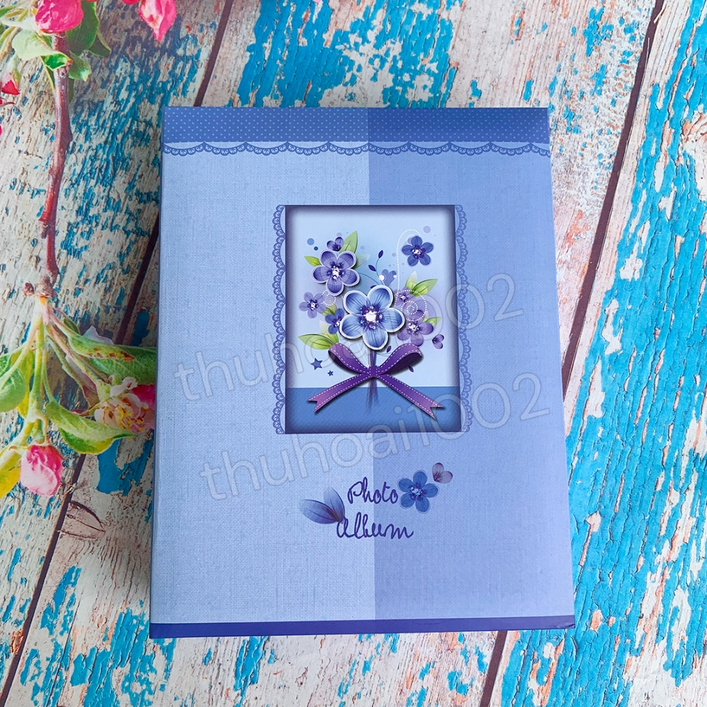 Album đựng 200 ảnh 10x15 bìa giấy cứng