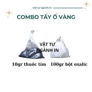 Combo bột tẩy ố vàng, làm sáng quần áo, tẩy thâm kim
