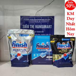 Viên rửa bát Finish Quantum Ultimate 60 V hoặc 44V finish quantum Hương chanh