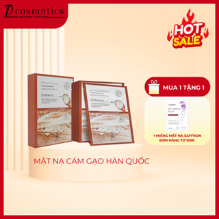 1 Hộp 10 Miếng Mặt nạ cám gạo HÀN QUỐC chiết xuất từ gạo là một trong những loại mặt nạ dưỡng ẩm phục hồi da