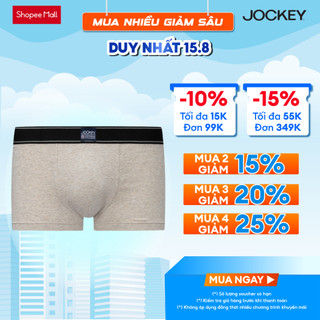 Quần lót Nam Jockey Cotton 4 chiều dáng trunk co giãn linh hoạt, thoáng khí, không hằn cấn - J1245