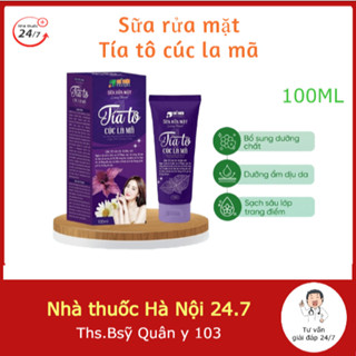  Sữa rửa mặt Luxury tía tô cúc la mã 100ml hỗ trợ nám tàn nhang,đồi mồi,làm sạch sâu,dưỡng ẩm dịu da 