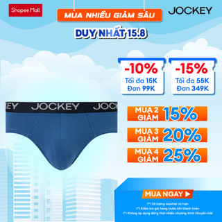 Quần Lót Nam Jockey Dáng Brief Thun Cotton 4C trơn - J1276