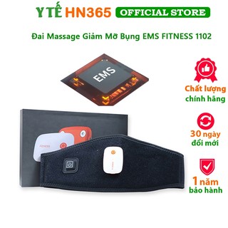 Máy massage giảm mỡ bụng ems fitness 1102, đai massage bụng xung điện cho gymer