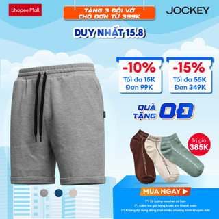 Quần short nam Jockey cotton mềm mịn có dây rút và túi - J1236