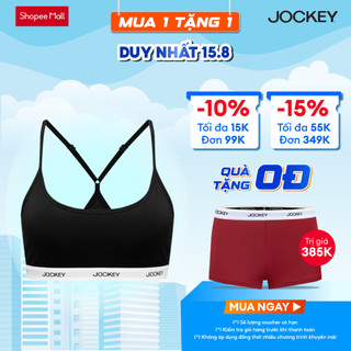 Áo bra top nữ Jockey Generation chất liệu Cotton dây áo mỏng, xếp chéo thoải mái - J4006
