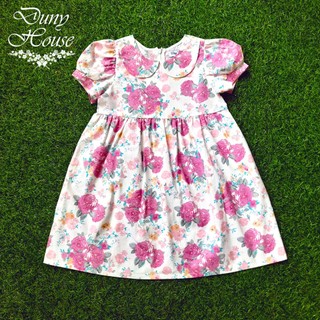 Váy cổ sen tay bồng cho bé gái 1-12t(9-42kg), Váy thiết kế Cho Bé Gái Duny house