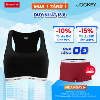 Áo bra top nữ Jockey Generation chất liệu Cotton dây bản lớn thể thao, năng động - J4007