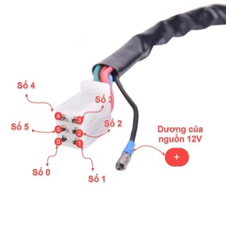 02 LED 01 LED Báo Số Xe Máy Hiện Số 0 1 2 3 4 5