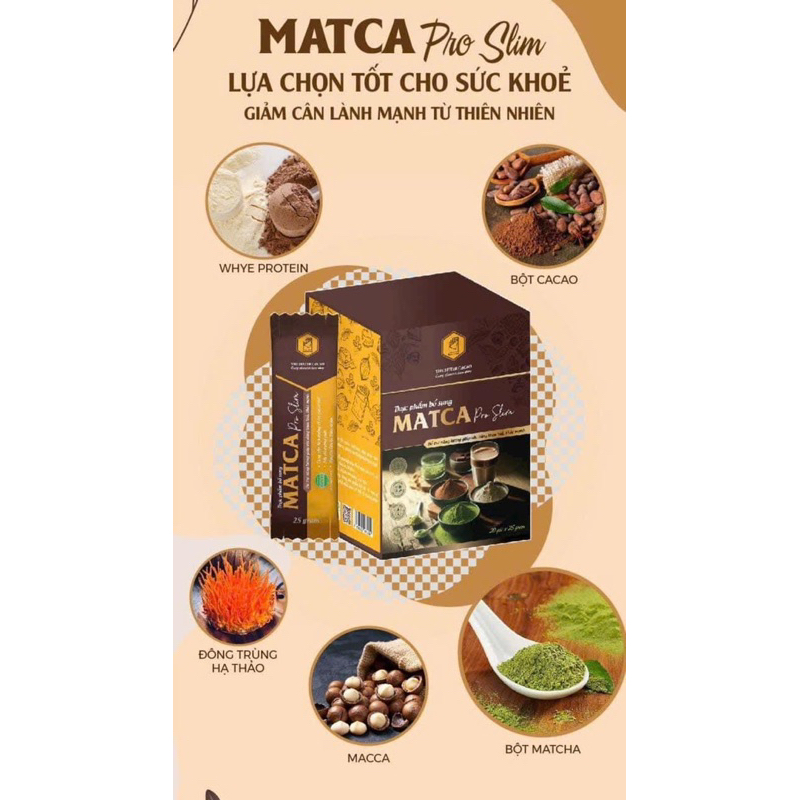 MATCA PRO SLIM GIẢM CÂN HIỆU QUẢ VÀ AN TOÀN CHO SỨC KHỎE