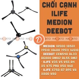 Chổi cạnh robot hút bụi MEDION 18500 18501 19510 iLife V3S V5 V5S A4 X5 V7s Pro V80 V8s X750 X785 V8 [D] ####