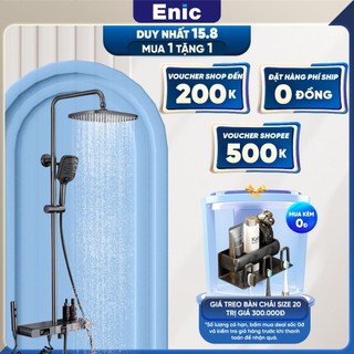 Bộ vòi hoa sen nóng lạnh cao cấp Enic TX - Thiết kế tiện ích, màn hình LED thông minh, duy trì nhiệt độ ổn định, BH 5năm