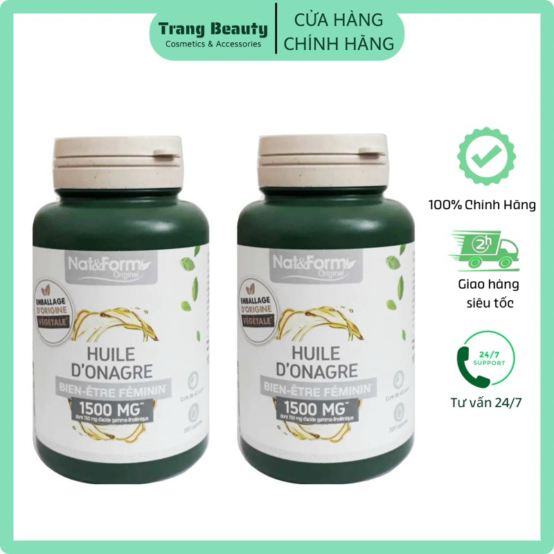 Hoa Anh Thảo Pháp NatForm Huile Onagre 1500mg