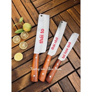Dao thái thịt - dao thái thị bò siêu mỏng thép trắng không rỉ - bản to 6CM