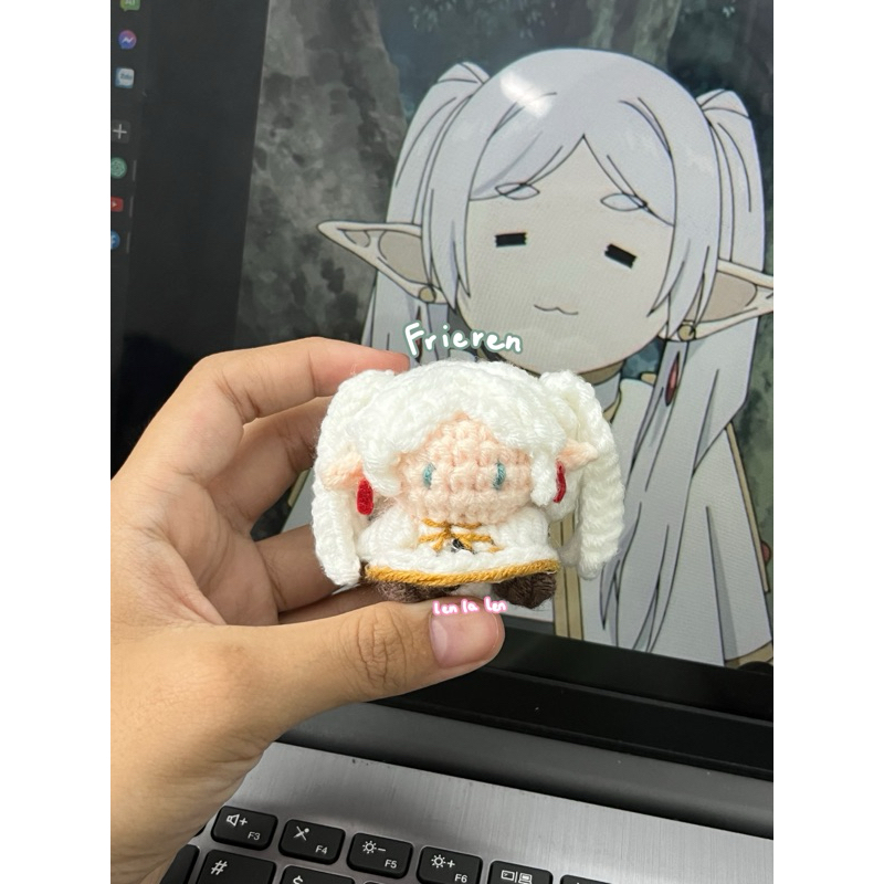 Frieren chibi len crochet Pháp sư tiễn táng Frieren Sousou no Frieren