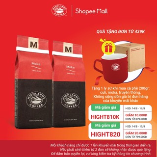 Combo 2 gói Cà phê rang xay Moka Highlands Coffee 200g/gói