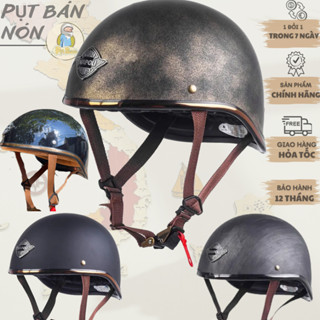 [TẶNG KÈM ỐNG TAY CHỐNG NẮNG] Mũ Nón Bảo Hiểm 1/2 Nửa Đầu NAPOLI GANGSTER N120 Đua Ngựa Cao Cấp Helmet [ CHÍNH HÃNG].