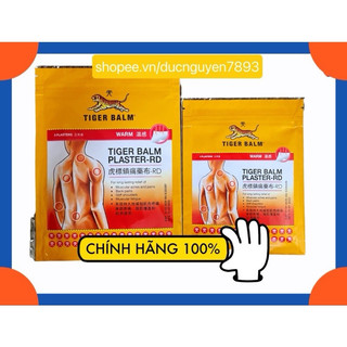   CHÍNH HÃNG CAO DÁN NÓNG TIGER BALM PLASTER RD NHẬP CHÍNH HÃNG SINGAPORE 1 bịch 3 miếng 