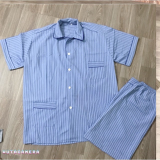 Bộ pijama nam trung niên-bộ ngủ ông già cộc tay, dài tay chất mềm mát